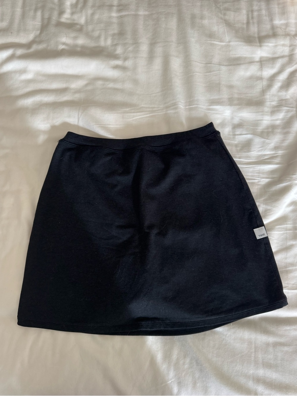 Vuori Halo Retro Sport Skirt in Heathered Black